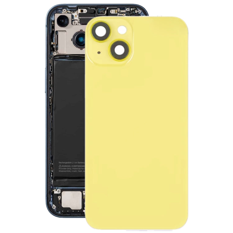 Coque arrière en verre pour iPhone 14 Plus avec support de flash et module de chargement sans fil
