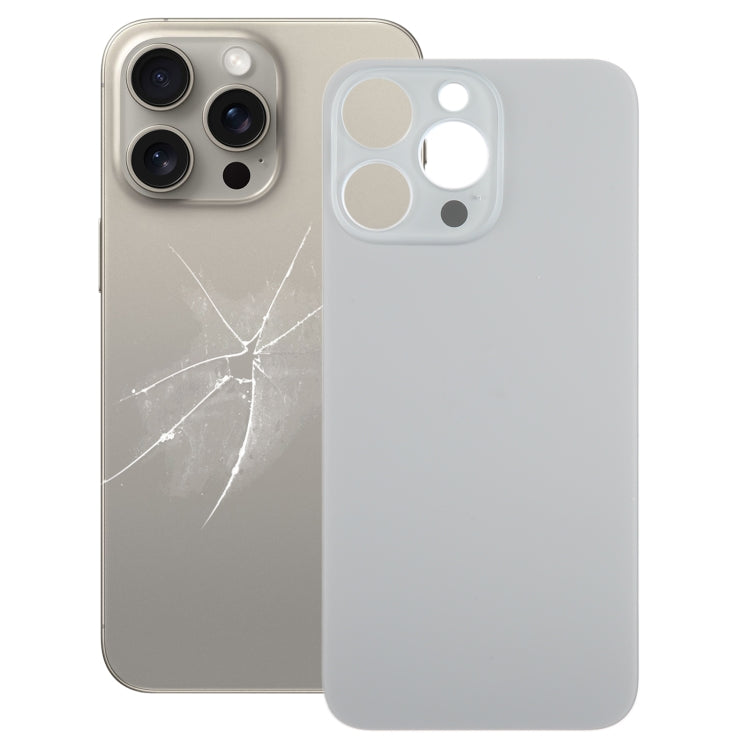 For iPhone 15 Pro Max Easy Replacement Big Camera Hole Glass Back Battery Cover, For iPhone 15 Pro Max(Not Disassemble)