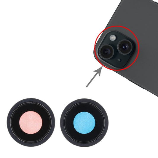 Für iPhone 15 / 15 Plus 1er-Set Kameraobjektivabdeckung, Für iPhone 15 / 15 Plus, Für iPhone 15 / 15 Plus (Pink)
