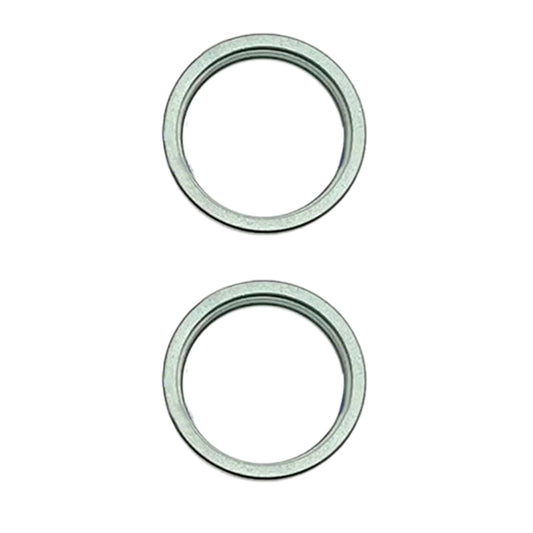 For iPhone 15 / 15 Plus 2pcs/set Rear Camera Glass Lens Metal Outside Protector Hoop Ring