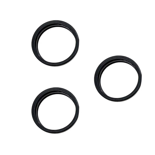 For iPhone 15 Pro / 15 Pro Max 3pcs/set Rear Camera Glass Lens Metal Outside Protector Hoop Ring, For iPhone 15 Pro / 15 Pro Max