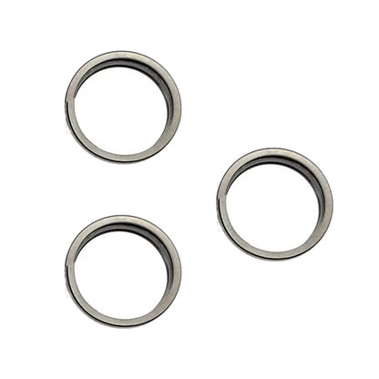 For iPhone 15 Pro / 15 Pro Max 3pcs/set Rear Camera Glass Lens Metal Outside Protector Hoop Ring, For iPhone 15 Pro / 15 Pro Max