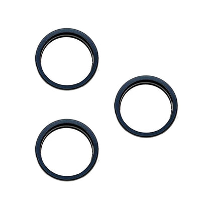 For iPhone 15 Pro / 15 Pro Max 3pcs/set Rear Camera Glass Lens Metal Outside Protector Hoop Ring, For iPhone 15 Pro / 15 Pro Max