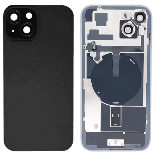 For iPhone 15 Plus Glass Battery Back Cover with Flash Bracket + Wireless Charging Module, For iPhone 15 Plus
