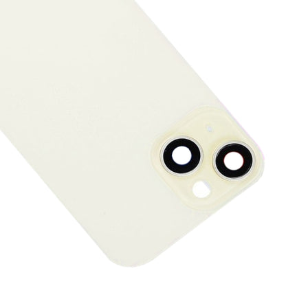 For iPhone 15 Plus Glass Battery Back Cover with Flash Bracket + Wireless Charging Module