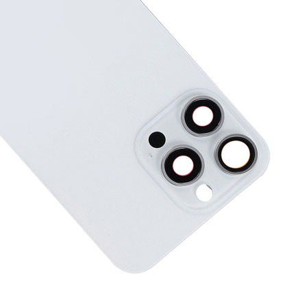 For iPhone 15 Pro Glass Battery Back Cover with Flash Bracket + Wireless Charging Module