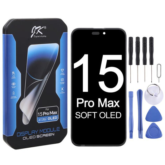JK Soft OLED LCD-Bildschirm für iPhone 15 Pro Max, für iPhone 15 Pro Max