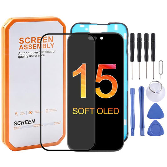 HXL Soft OLED-Bildschirm für iPhone 15, für iPhone 15