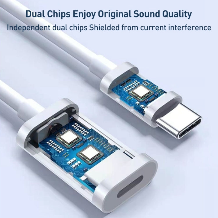 USB-C / Type-C to 8 Pin Audio Adapter Cable for iPhone 15 Series, TPE