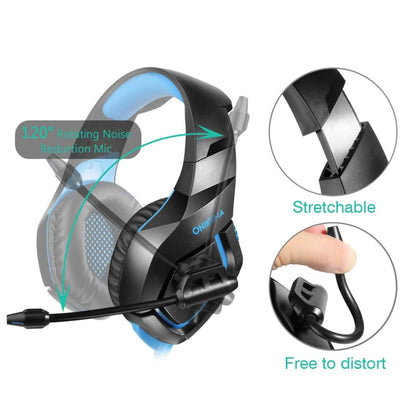 ONIKUMA K1-B Deep Bass Noise Canceling Camouflage Gaming Headphone with Microphone