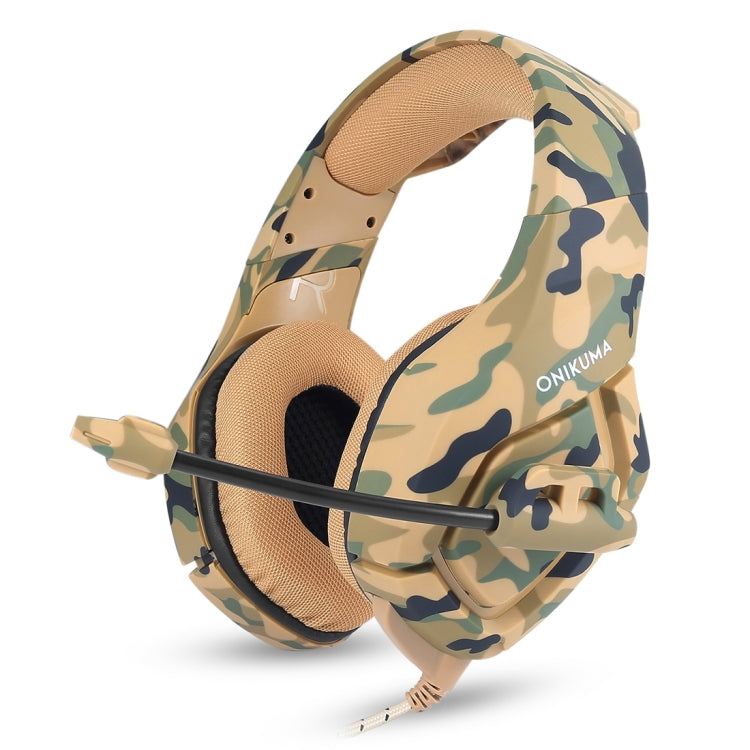 ONIKUMA K1-B Deep Bass Noise Canceling Camouflage Gaming Headphone with Microphone