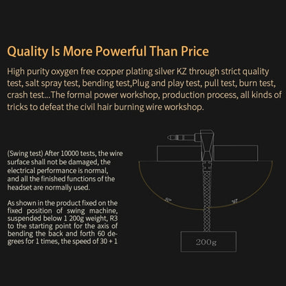 KZ 8 Pin Oxygen-free Copper Silver Plated Upgrade Cable for Most MMCX Interface Earphones