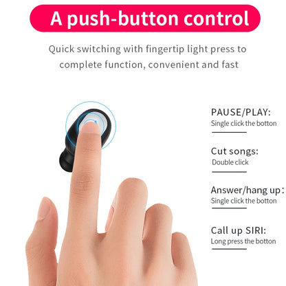 Q2 TWS Bluetooth 5.0 Binaural Stereo Wireless Sports Bluetooth Earphone