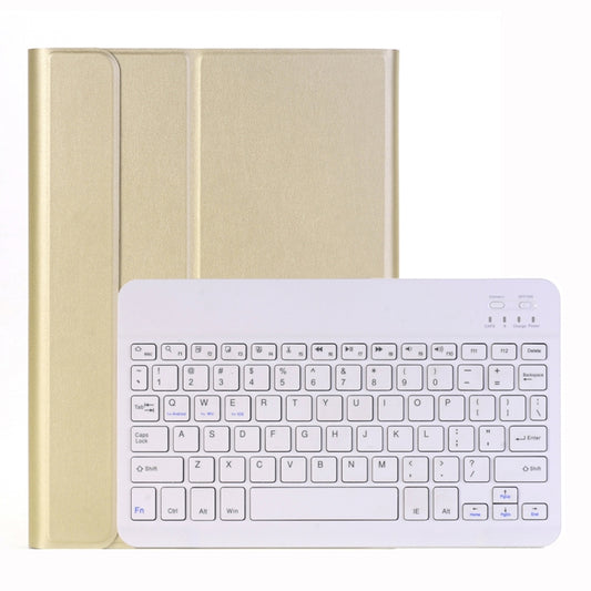 A102 For iPad 10.2 inch Ultra-thin Detachable Bluetooth Keyboard Leather Tablet Case with Stand Function, Gold, Rose Gold, Black, Dark Blue