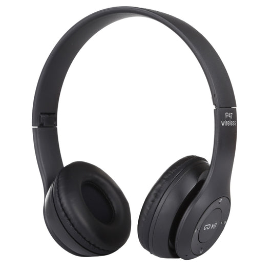Casque audio Bluetooth sans fil pliable P47 avec prise jack 3,5 mm, support MP3/appel, P47 Bleu, P47 Rouge, P47 Blanc, P47 Vert, P47 Noir