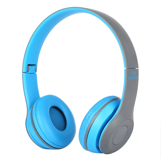 P47 Foldable Wireless Bluetooth Headphone with 3.5mm Audio Jack, Support MP3 / Call, P47 Blue, P47 Red, P47 White, P47 Green, P47 Black
