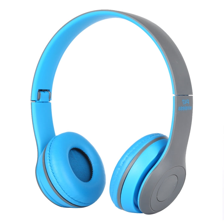 P47 Foldable Wireless Bluetooth Headphone with 3.5mm Audio Jack, Support MP3 / Call, P47 Blue, P47 Red, P47 White, P47 Green, P47 Black