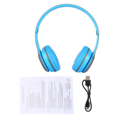 P47 Foldable Wireless Bluetooth Headphone with 3.5mm Audio Jack, Support MP3 / Call, P47 Blue, P47 Red, P47 White, P47 Green, P47 Black