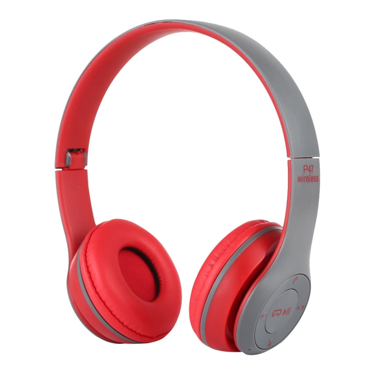 P47 Foldable Wireless Bluetooth Headphone with 3.5mm Audio Jack, Support MP3 / Call, P47 Blue, P47 Red, P47 White, P47 Green, P47 Black