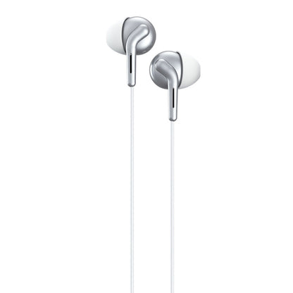 REMAX RM-595 3.5mm Gold Pin In-Ear Stereo Double-action Metal Music Earphone with Wire Control + MIC, Support Hands-free