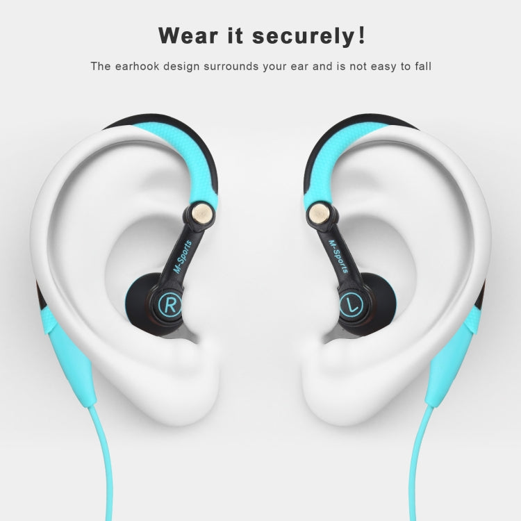 Mucro MB-232 Running In-Ear Sport Earbuds Earhook Wired Stereo Headphones for Jogging Gym