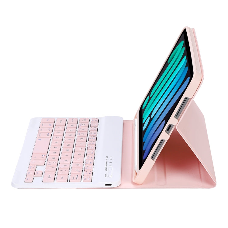 C06B Ultra-thin Candy Colors Bluetooth Keyboard Tablet Case for iPad mini 6 / mini 7 , with Stand & Pen Slot