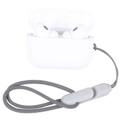 For Apple AirPods Pro 2 Wireless Bluetooth Earphone Anti-Lost Rope Phone Case Lanyard, High Imitation Grey