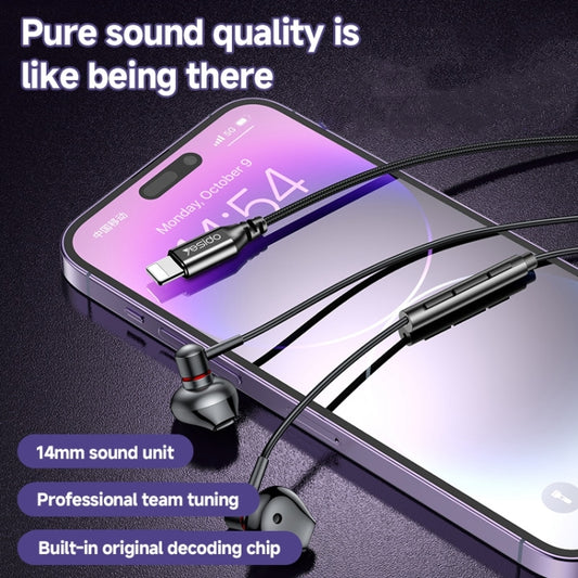 Yesido YH48 8 Pin Metal Line-Control In-Ear Wired Earphone, Length: 1.2m, YH48