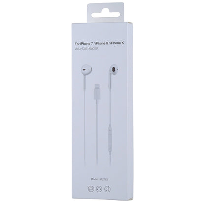 8 Pin Interface Wired Earphone, Does Not Support Calls, Cable Length: 1.2m, Support Music
