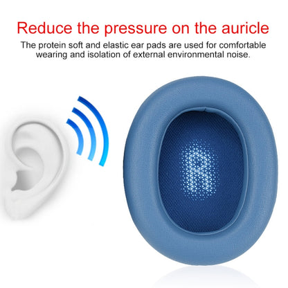 For JBL Everest Elite 750NC Headphones  Imitation Leather + Foam Soft Earphone Protective Cover Earmuffs,One Pair, For Everest Elite 750NC Blue, For Everest Elite 750NC Bronze