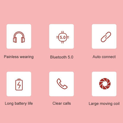 Y08 Hifi Sound Quality Macaron Bluetooth Headset, Supports Calling & TF Card & 3.5mm AUX
