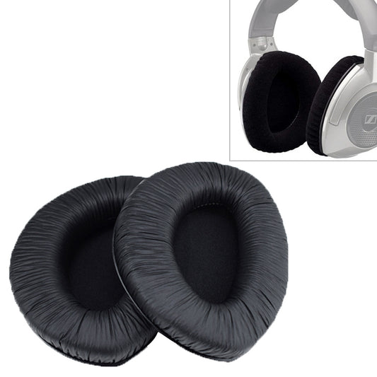 2 PCS For Sennheiser RS160 /170 / HDR 170 / 180 / 160 Wrinkled Skin Earphone Cushion Cover Earmuffs Replacement Earpads without Buckle, Wrinkled Skin