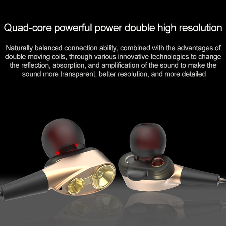 Écouteurs intra-auriculaires filaires D12 1,2 m interface 3,5 mm stéréo HIFI avec télécommande, casque de jeu de course à double boucle mobile avec emballage, D12 avec emballage (noir)