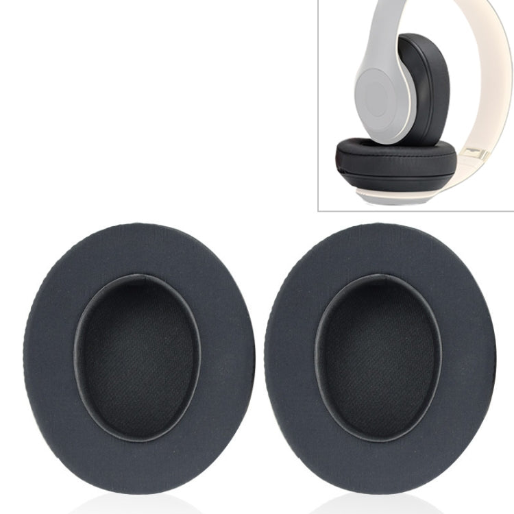 2 PCS For Beats Studio 2.0 / 3.0 Headphone Protective Cover Ice Gel Earmuffs (Grey White), Titanium Color, Black