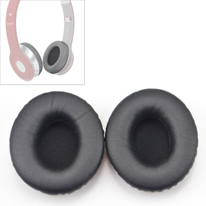 2 PCS For Beats Solo HD / Solo 1.0 Headphone Protective Leather Cover Sponge Earmuffs, Red, Black, Blue