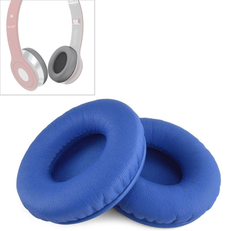 2 PCS For Beats Solo HD / Solo 1.0 Headphone Protective Leather Cover Sponge Earmuffs, Red, Black, Blue