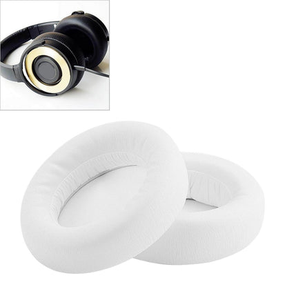 2 PCS For ATH WS550 Imitation Leather + Sponge Headphone Protective Cover Earmuffs, White, Black