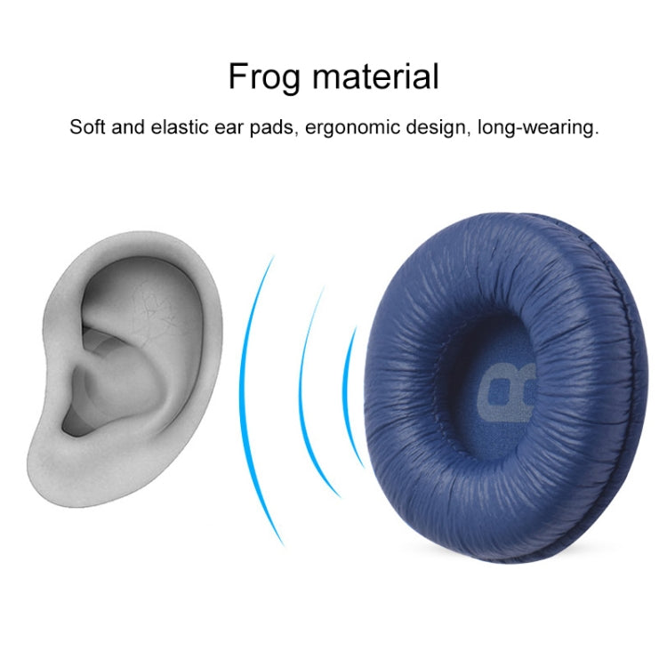 2 PCS For JBL Tune 600BTNC / T500BT / T450BT Earphone Cushion Cover Earmuffs Replacement Earpads with Mesh, Frog Pink, Frog Blue, Frog White, Frog Black