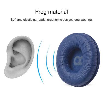 2 PCS For JBL Tune 600BTNC / T500BT / T450BT Earphone Cushion Cover Earmuffs Replacement Earpads with Mesh, Frog Pink, Frog Blue, Frog White, Frog Black