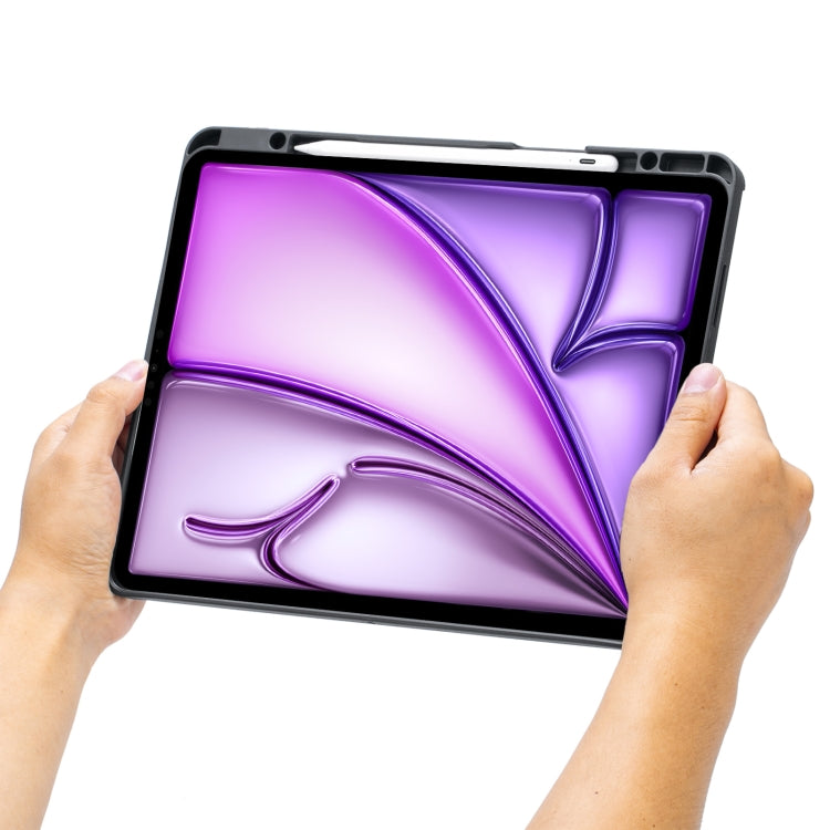 T12B-AS Detachable Rotating Backlit Touch Bluetooth Keyboard Case For iPad Air 13 2024 / Pro 12.9 2022 2021 2020 2018, For iPad Air 13 2025 / Air 13 2024 / Pro 12.9 2022 2021 2020 2018