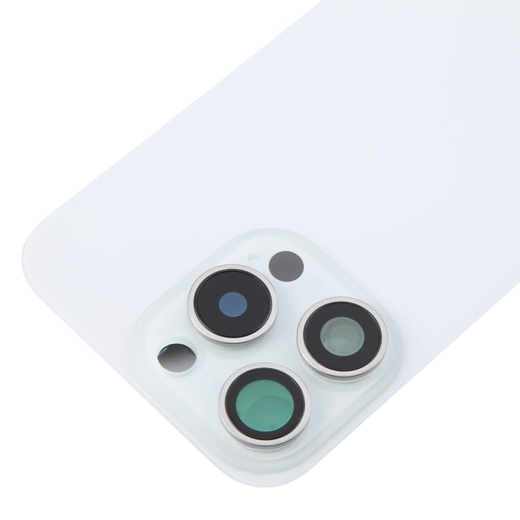 For iPhone 16 Pro Max Glass Original Battery Back Cover with Camera Lens Cover