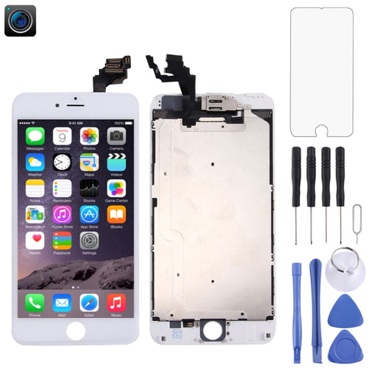 Écran LCD avec caméra avant pour iPhone 6 Plus, 4 en 1 pour i6 Plus Blanc, 4 en 1 pour i6 Plus Noir