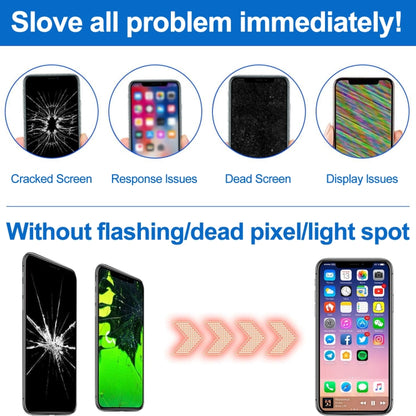 LCD Screen with Front Camera for iPhone 6 Plus, 4 in 1 for i6 Plus White, 4 in 1 for i6 Plus Black