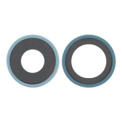 Cache objectif caméra arrière pour iPhone 16/16 Plus, Vert, Bleu