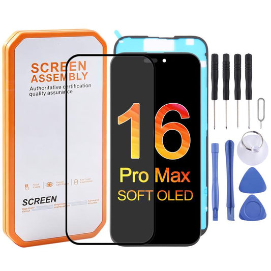 HXL Soft OLED Screen For iPhone 16 Pro Max, For iPhone 16 Pro Max