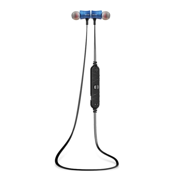 AWEI A921BL Wireless Sport Magnetic Bluetooth Earphone with Wire Control + Mic