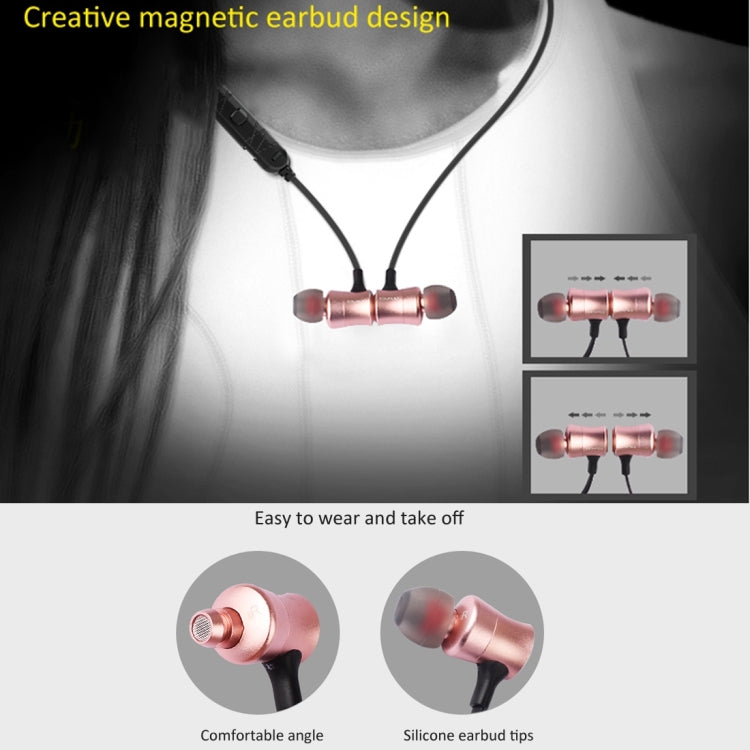 AWEI A921BL Wireless Sport Magnetic Bluetooth Earphone with Wire Control + Mic