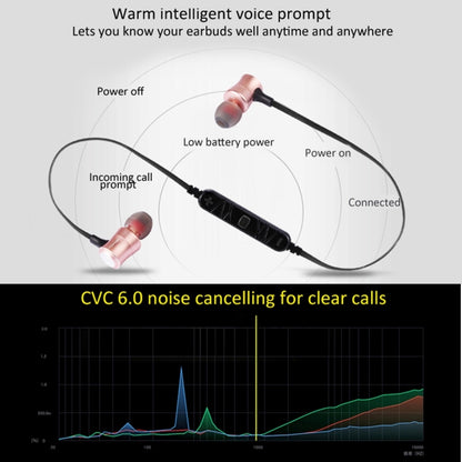 AWEI A921BL Wireless Sport Magnetic Bluetooth Earphone with Wire Control + Mic