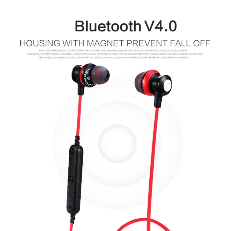 AWEI A980BL Wireless Sport Magnetic Bluetooth Earphone with Wire Control , Support Handfree Call
