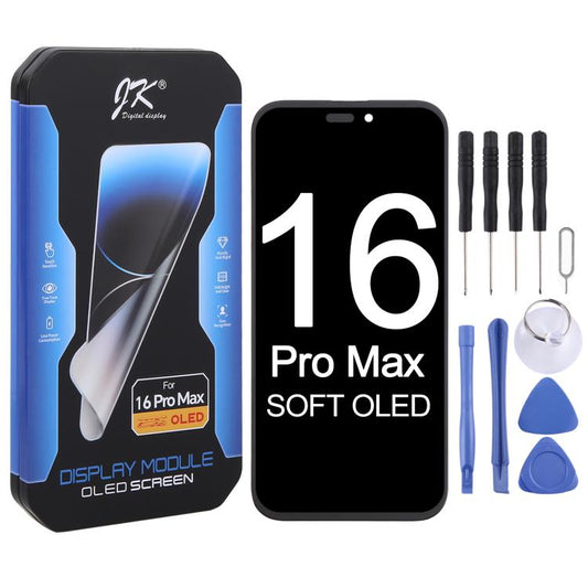 JK Soft OLED LCD-Bildschirm für iPhone 16 Pro Max, für iPhone 16 Pro Max